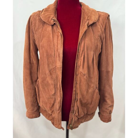 Gorgeous Vintage Gimo's Italian Soft Suede Leather Jacket - Size 40 (US 2-4) - Picture 1 of 16
